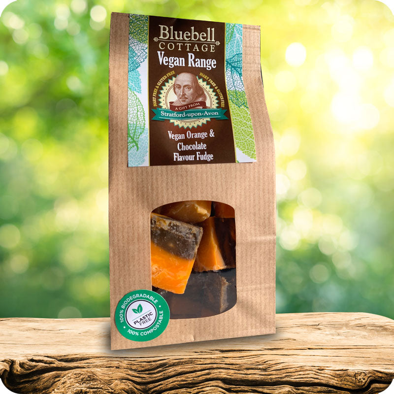Vegan Orange & Chocolate Fudge by Bluebell Cottage - Gift Bag 175g