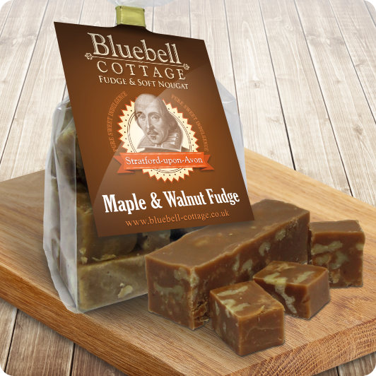 Maple & Walnut Fudge by Bluebell Cottage