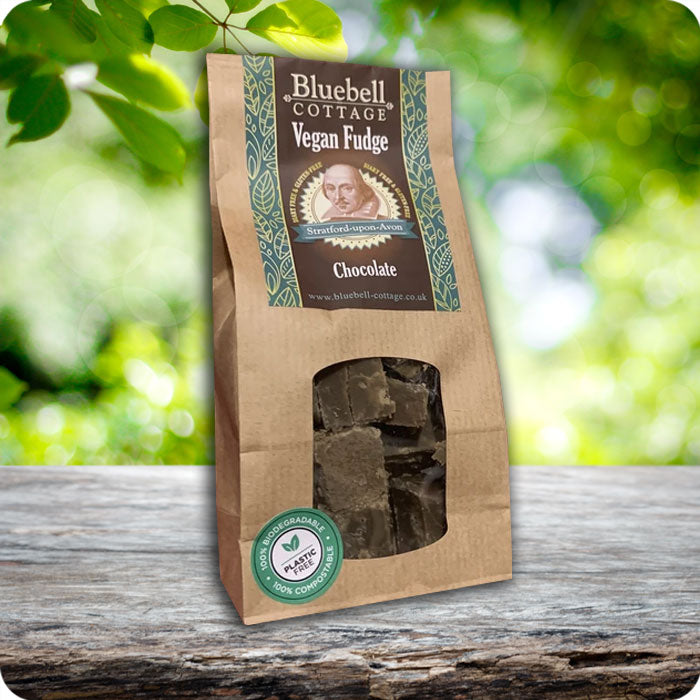 Vegan Chocolate Fudge by Bluebell Cottage - Gift Bag 175g