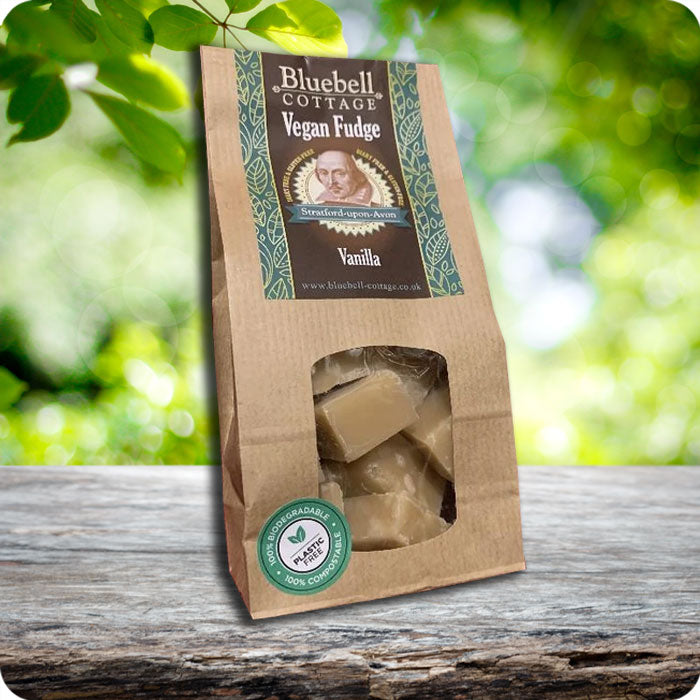 Vegan Vanilla Fudge by Bluebell Cottage - Gift Bag 175g
